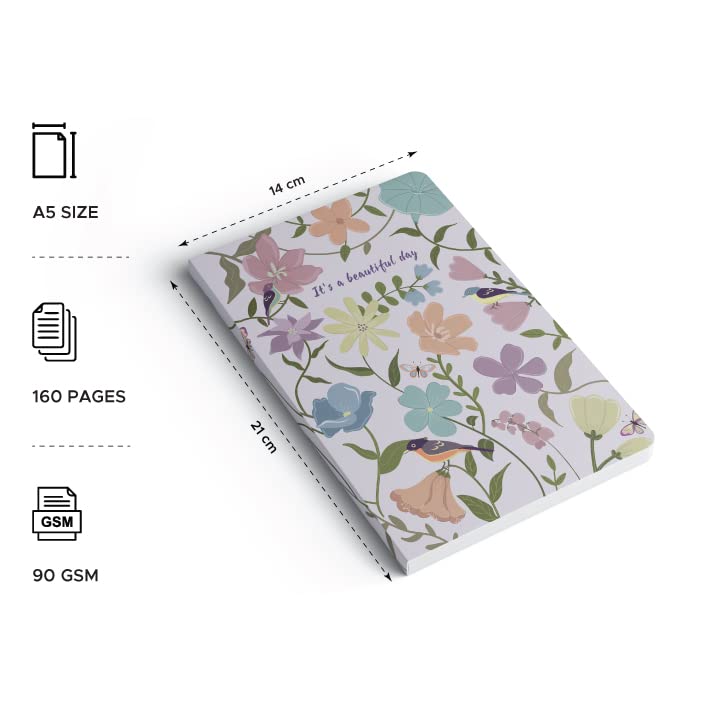 FACTOR NOTES A5 Notebook: Ruled | 90 GSM | 160 Pages (Its a Beautiful Day) a5