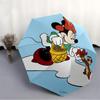 1 Stück Minnie Maus Automatischer Regenschirm, Tragbar Faltbar 8-Rippen Manuell Öffnend mit Skelettgriff, Langlebige Schirmbespannung y250730130