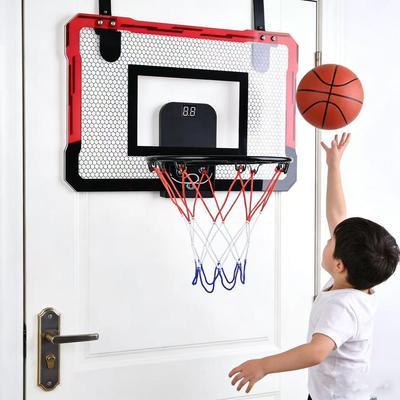 Kids' Transparent Overdoor Basketball Hoop and Backboard Set