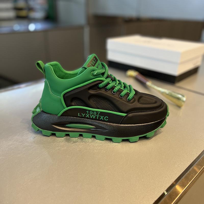 

Кроссовки на платформе 2025 Весна и Осень Мужские Универсальные и Удобные Беговые Кроссовки Повседневная Красивая Мода Тренд Мужская Обувь 39 зелёный
