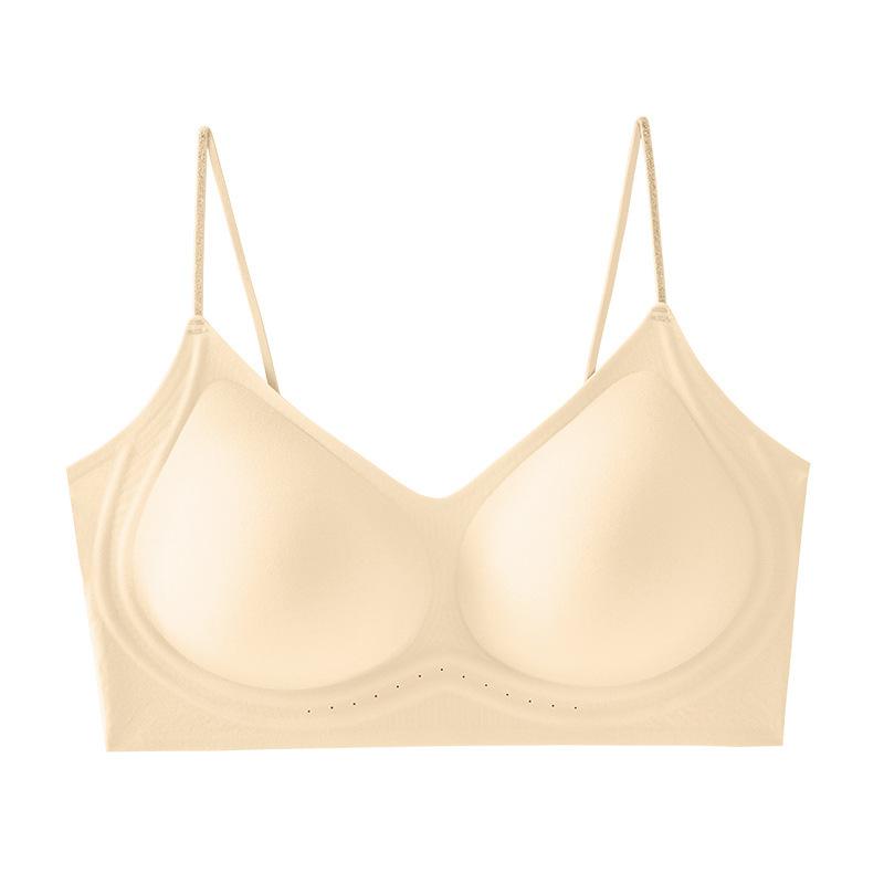 Nahtlose Dessous Damen Sammel-BH Unsichtbarer BH Westenstil Dünne Schulterträger Schöner Rücken BH Push-up-BH