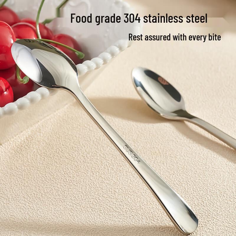 Edelstahl 304 Dessertlöffel, 2er-Pack