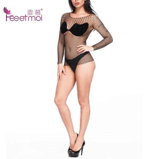 Spitze Dessous Sexy Hot Erotische Bodystocking Hohl Babydoll Nachtwäsche Out Transparent Grid Dehnbare Schlanke Nachtwäsche