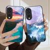 Sea storm small sailboat For Honor Magic 4 5 6 Pro 7 X6 X9c X9 X6b X8 X9b X5b X8b 30 Pro+ 50 Pro 70 90 200 Lite Glass Phone Case