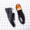 Fashion Red Brown Personalized Korean Style Crocodile Leather Casual Slip On Non-slip Men's Glossy Finish Tassel Loafer Leather Shoes
