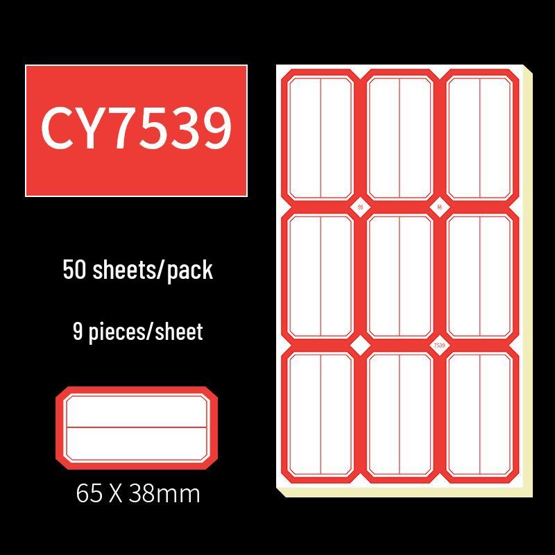 Handwritten Self-Adhesive Label Stickers for Office and Memo Marking