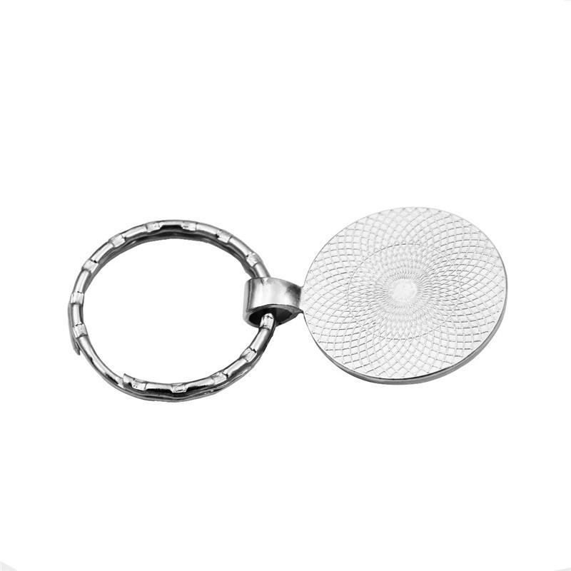 Sleek Rescue Firefighter Emblem Keychain Gemstone Zinc Alloy Key Ring For Men And Women