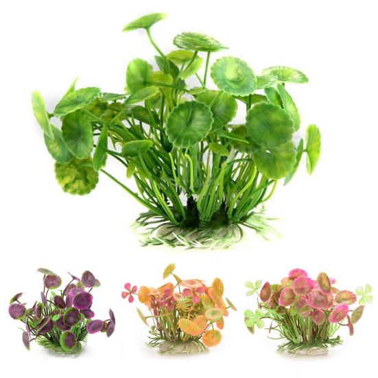 Aquarium Simulated Lotus Leaves Fish Tank Landscaping Water Plants Ornaments