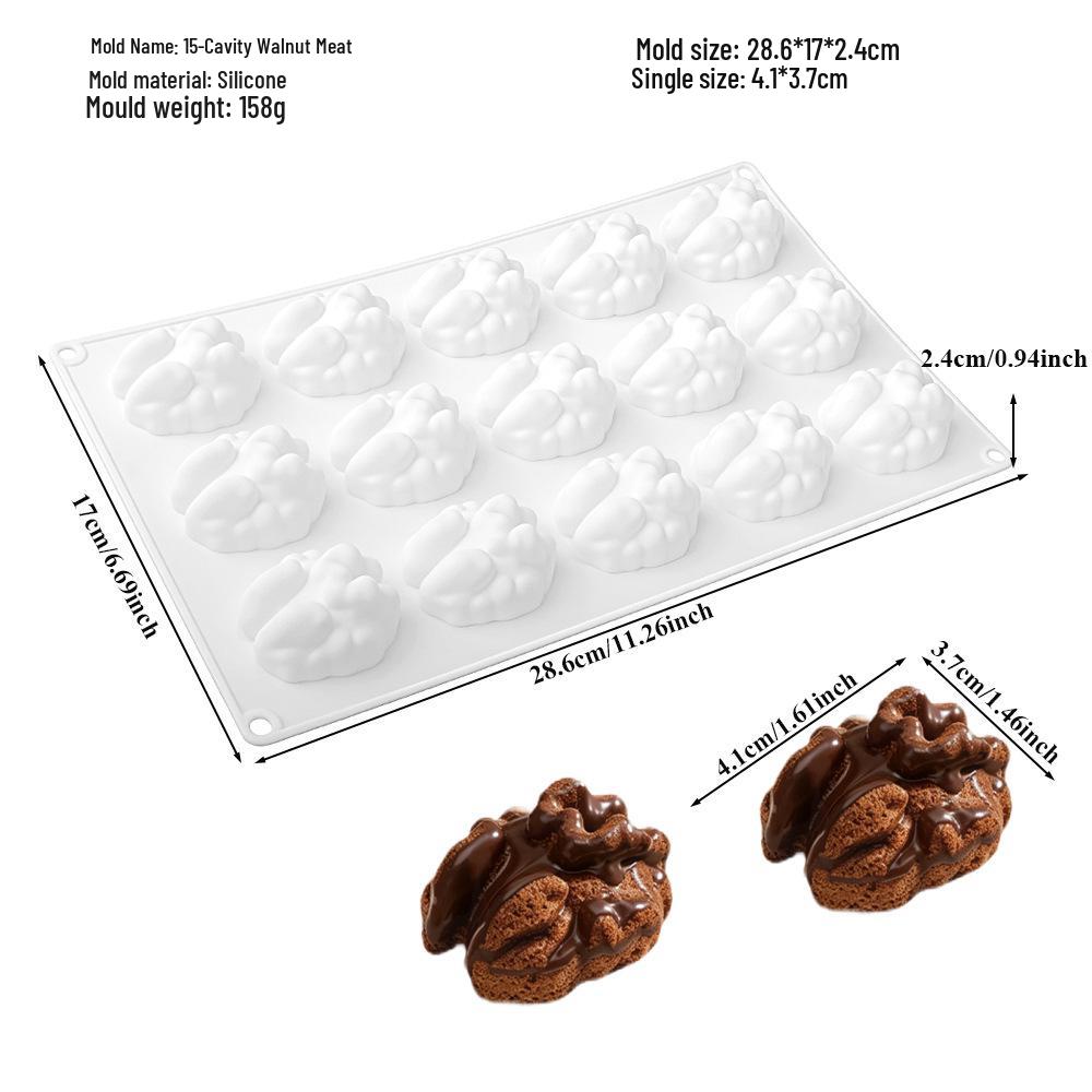 Moldes de Silicona para Mousse de Fruta 3D: Pera, Manzana, Piña, Melocotón, Durian, Frambuesa.