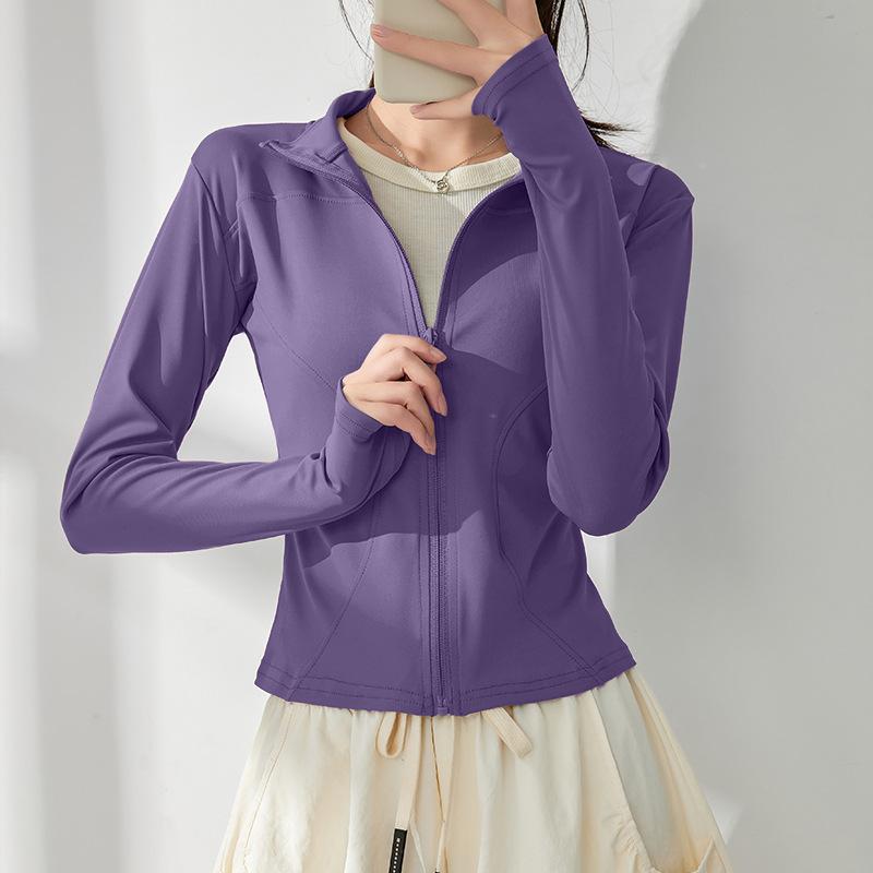 Sunscreen Clothes, Yoga Clothes, Women's Spring New Pilates Training, Sports Quick-drying Jacket, Running Fitness Top