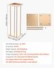 Wedding Flower Stand, 10PCS 60cm Column Flower Stand, Floral Stands with Metal Laminate, Cylindrical Cubic Floral Display Rack for Wedding, Party,
