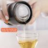 Insulated Cup with Filter Stainless Steel Tea Bottle Tea Infuser Vacuum Cup with Glass Infuser Separates Tea and Water 500ML