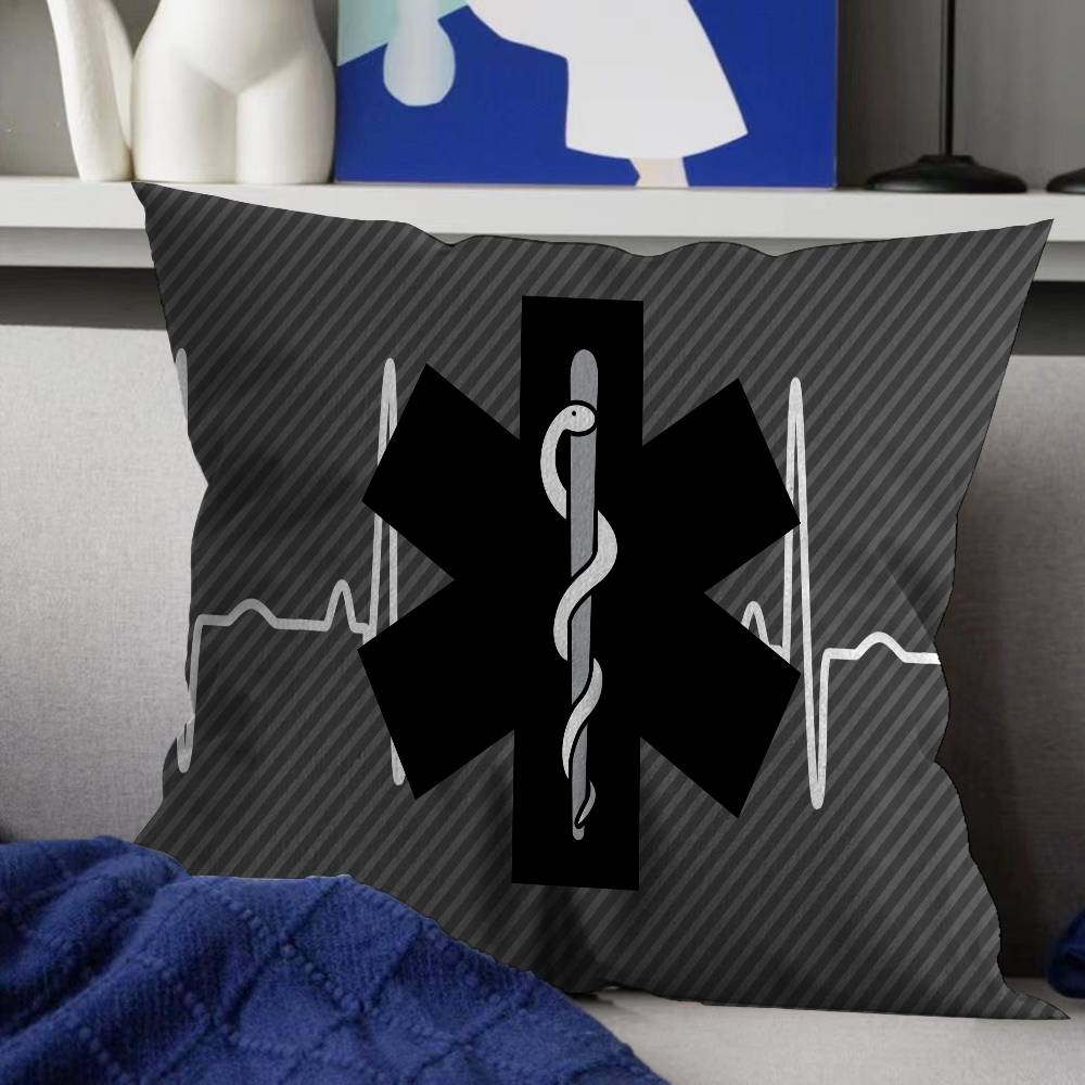 Ems Star Of Life Cushion Cover Pillow Cover Decor Pillowcase Printed Cushion Case For Couch