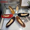Fashion Fashion Round Toe Footwear Shallow Women Ballet Flats Shoes Female Butterfly-Knot Ladies Flats Slip On Shoes 2025 New