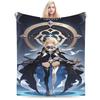 genshin impact game Accessories Blankets Soft Flannel Throw Blankets Comfortable Plush Thin Quilt