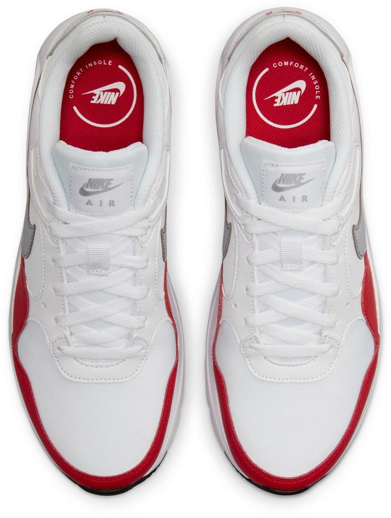 Кроссовки Nike Air Max SC (CW4555-107) белый/ волчий серый/ университетский красный/ черный