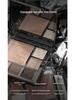 CZEL Earth Tone Eyeshadow & Blush Palette: Gray-Pink Gradient, Matte, Light Makeup All-in-One