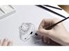 European and American Flash Diamond Rectangular Ring: Micro-Paved Full Diamond Wedding Band for Women (R2101-R4414)