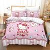 Kids' Three-piece Bedding Set - Cartoon 3d Digital Print Duvet Cover and Pillowcase Set