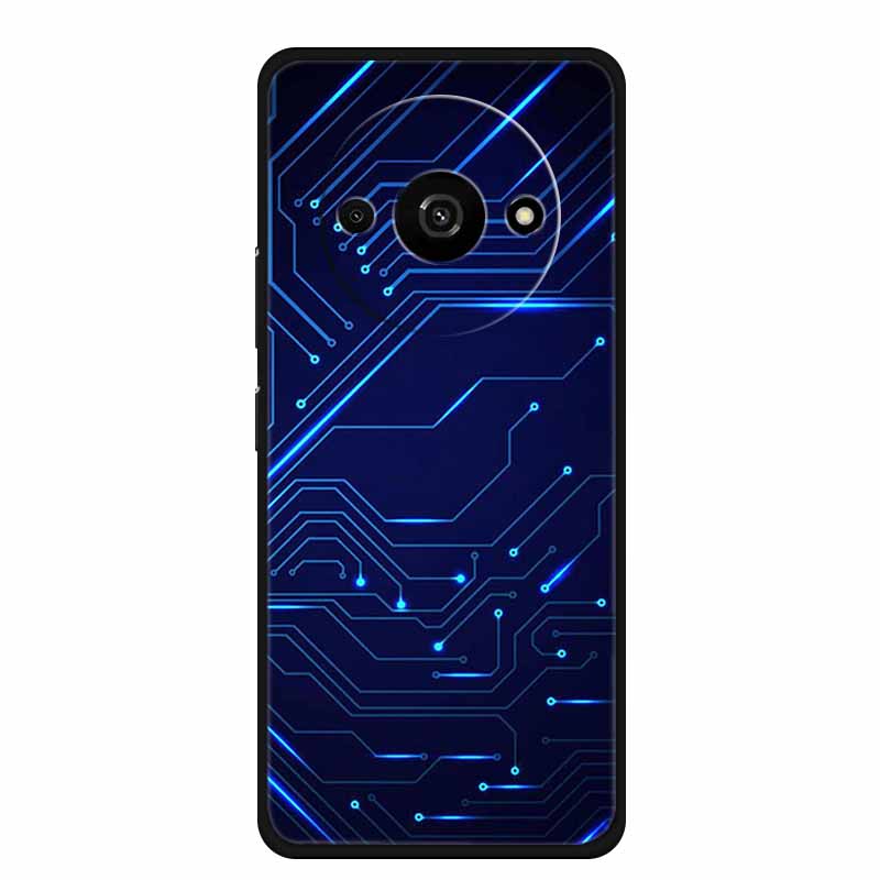 For Xiaomi Poco C61 Case Cool Animal Soft Silicone TPU Phone Case Back Cover for PocoC61 Shockproof Lovely Cat Protective Cover