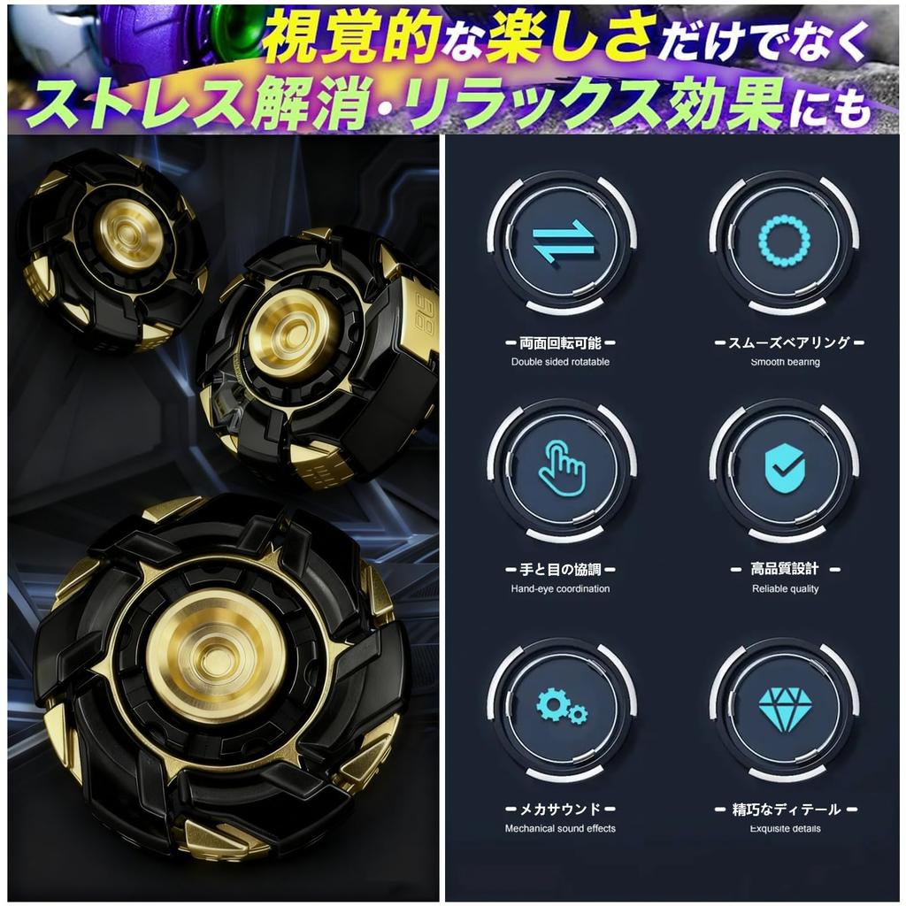 HAWSTONE Finger Spinner EDC Decompression Spinning Alloy Stress Focus Suitable for Adults and Mechanical Quiet Unique Desk Focus Simple Metal Sturdy