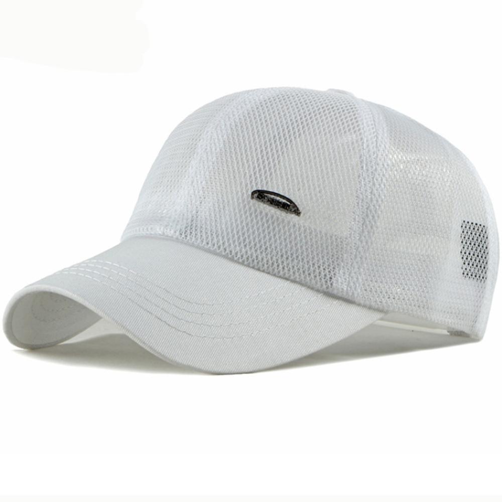 HT4757 Spring Summer Mesh Trucker Cap Men Women 6 Panels Baseball Hat Classic Breathable Baseball Cap Male Female Snapback Caps