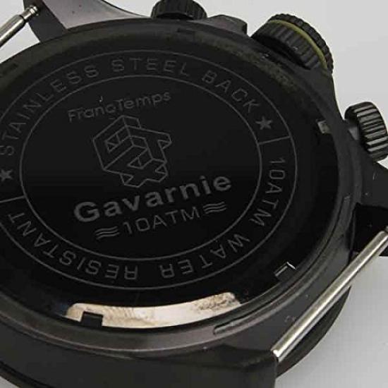 Franc Temps Gavarnie NATO Kronograf Helt Svart