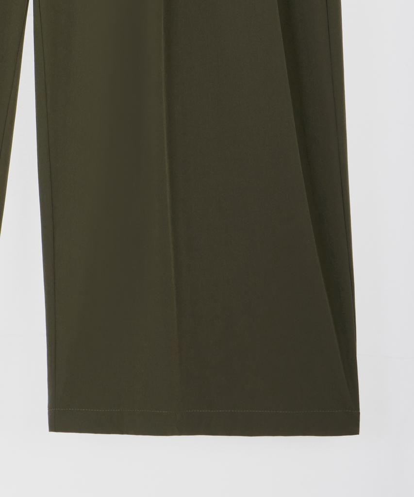 Good Life Works Double-Pleat Wide Nylon Pants Khaki