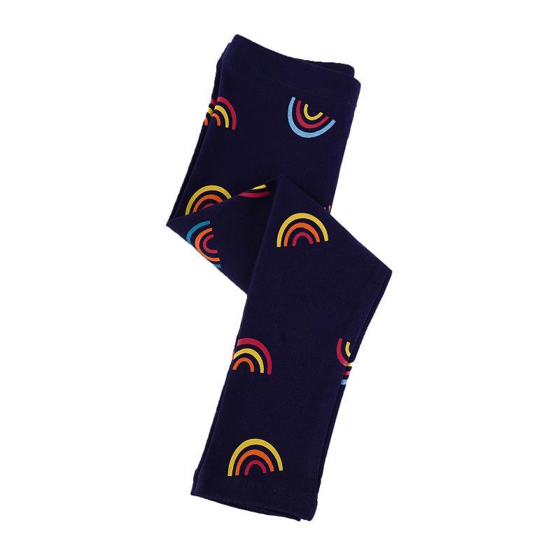 2026 European & American Children's Cotton Leggings - Elastic Waist, Thin Long Pants