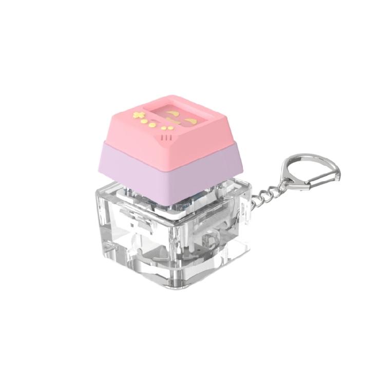 1PC Mechanical Keyboards Clicks Toy With Colorful LED Lights Switches Tester For Desk Decoration And Relaxation