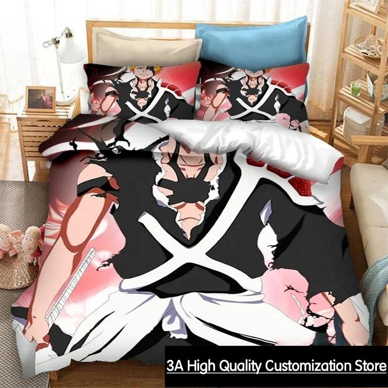 Comforter Anime Bleach Thousand-Year Blood War Bedding Set Double Twin King Comforter Boys Girls Adults Bedroom
