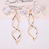 Simple and Fashionable Spiral Earrings, Earrings, Line Temperament Niche Design Ins Women's Earrings Batch