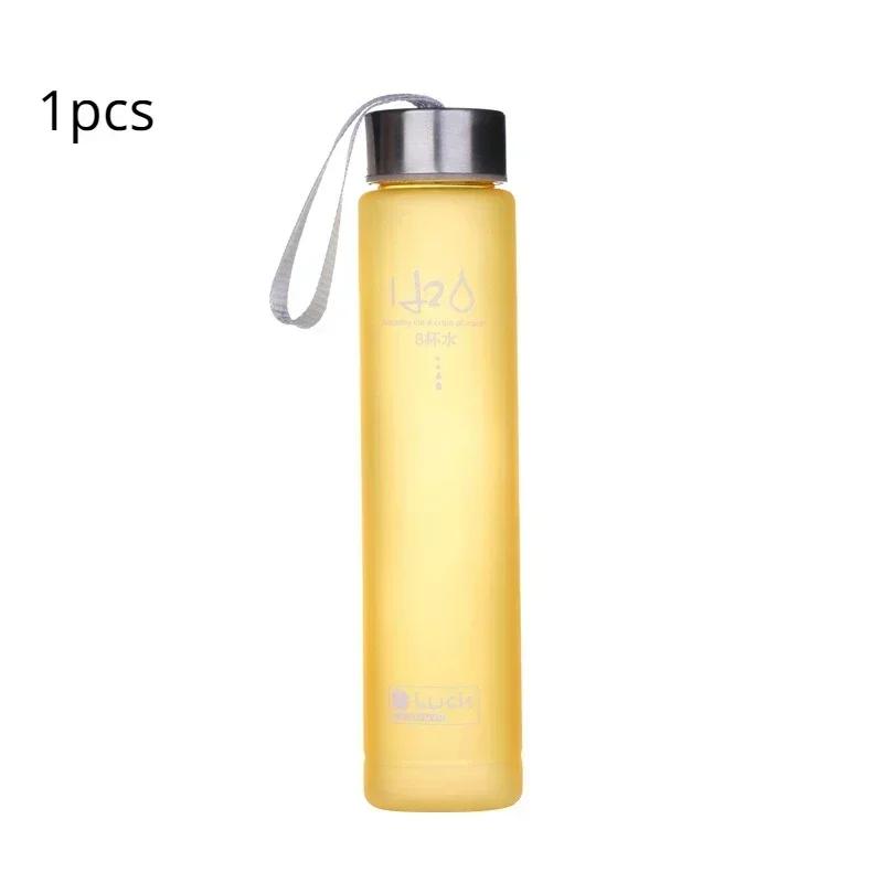 Frosted Vakuumflaschen Transparent Drinkware Plastikbecher Kostenloser Versand Artikel Sport Wasserflasche Camping Getränkebehälter Fitnessstudio