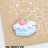 Bunny Dessert House Resin Accessories: Cartoon Cream Glue, Creative Shoe Buckle Material for DIY Jewelry and Hairpin Crafting.