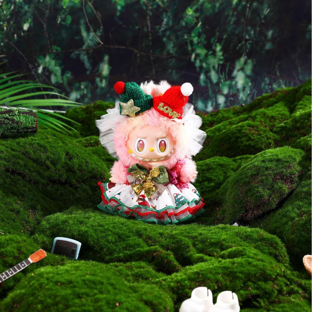 

Набор рождественского платья Лабубу 17 см - Наряд для вечеринки сидячих 2-го и 3-го поколения 18 cm