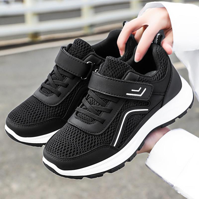 Women's Shoes Autumn Couple Walking Shoes Velcro Casual Shoes Middle-aged and Elderly Mother Shoes Soft-soled Comfortable Single Shoes