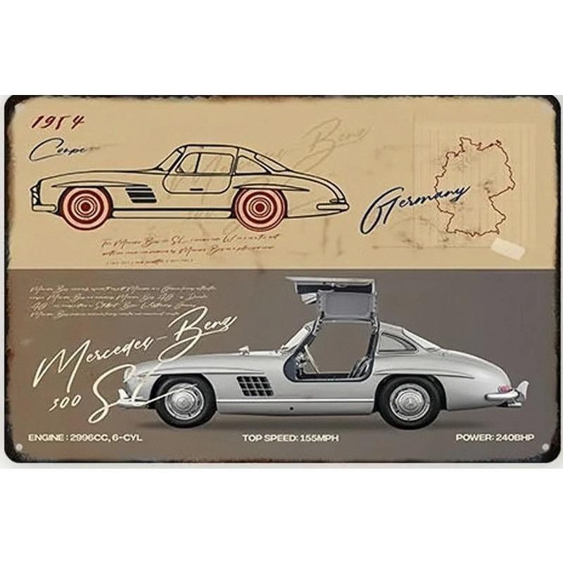 Garage Bar Metal Sign Vintage Wall Decor 20x30cm