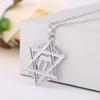 Lemegeton chai Pendant Necklace Men David Star Necklace Gold Color Chain Necklace Religious Symbols Jewelry Israel Je