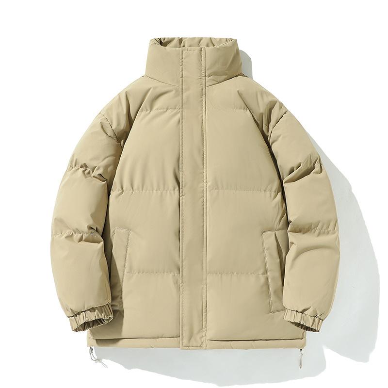 New Winter Style Men's Loose Cotton Coat, Bread Suit, Simple and Versatile Personality Solid Color Top