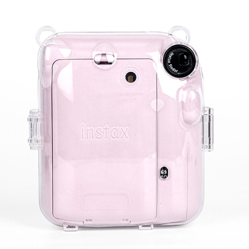 Mini Camera Case Transparent Cover Shell with Shoulder Strap Storage Box for Fujifilm Instax Mini 12 for Camera Instax Mini12