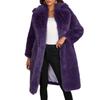 New Fashionable Women's Faux Fur Long Jacket