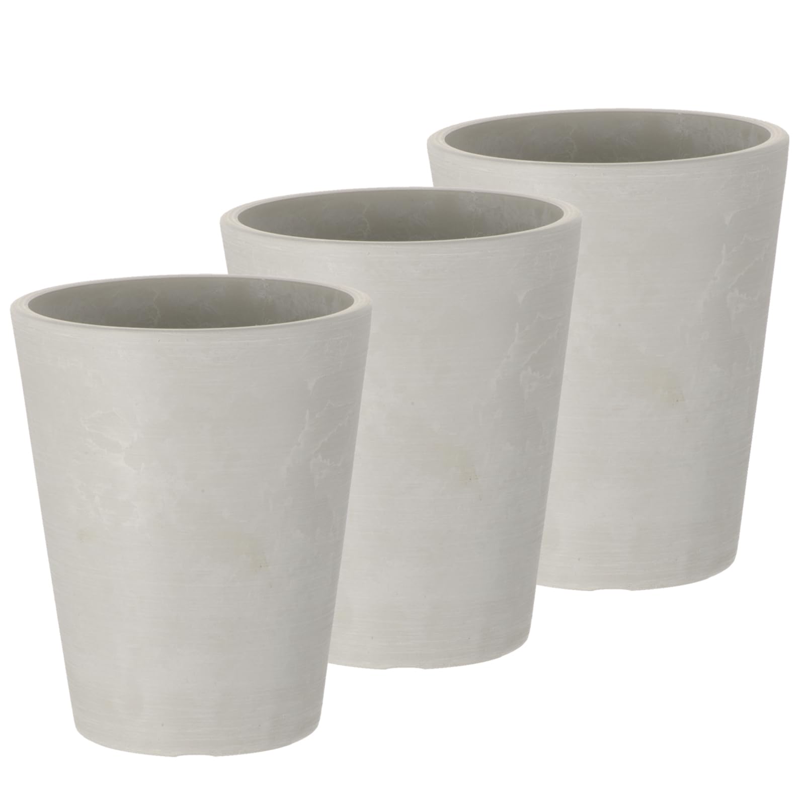 

Richell Botany Tall Planter, 15-inch, White, Set of 3, Vegetable, Outdoor, Soilless, Houseplant, Bonsai, 003288