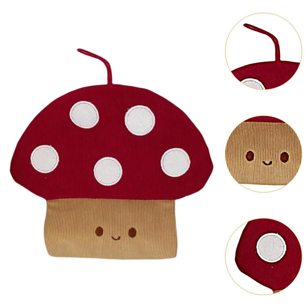 Mushroom Tissue Box Cover Simple Creative Cartoon Tissue Holder Organizer for Kitchen Living Room Bathroom Bedroom Home Decor