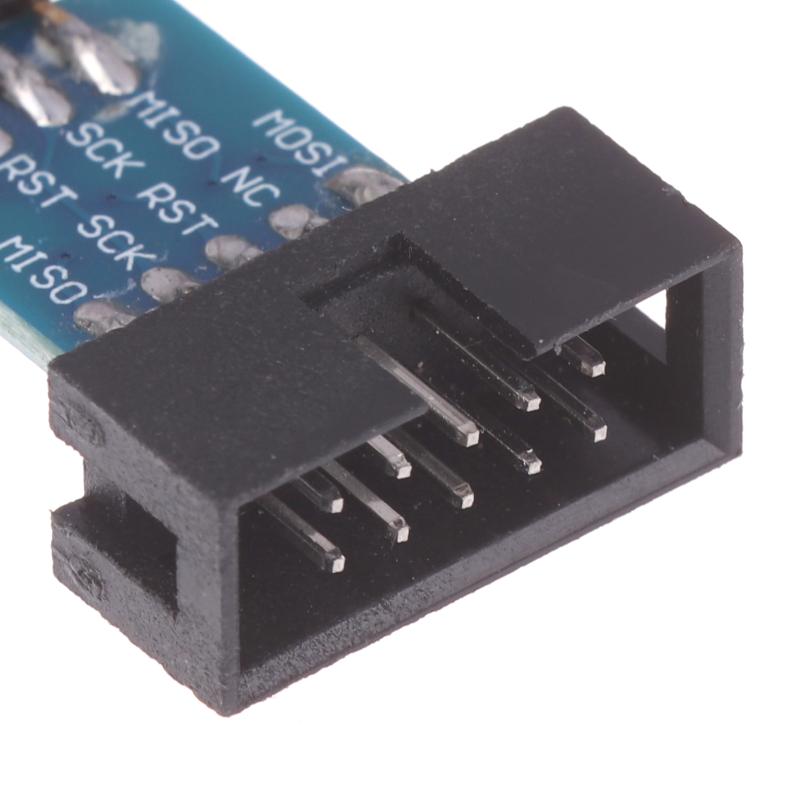 Javino 10Pin To 6Pin Convert To Standard Adapter Board For Atmel Stk500 Avrisp Usbasp Isp Interface Converter Avr