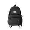 Schoolbag Female Korean Version Large-capacity Backpack High School Student Junior High School Student Bag Campus Solid Color Foreign Style Backpack