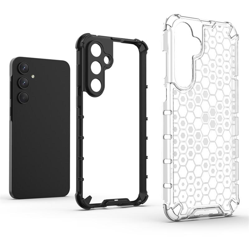For Samsung Galaxy A55 5G Case Samsung Galaxy A05S A05 A15 A25 A35 A55 5G Cover Honeycomb Shockproof TPU Armor PC Phone Case