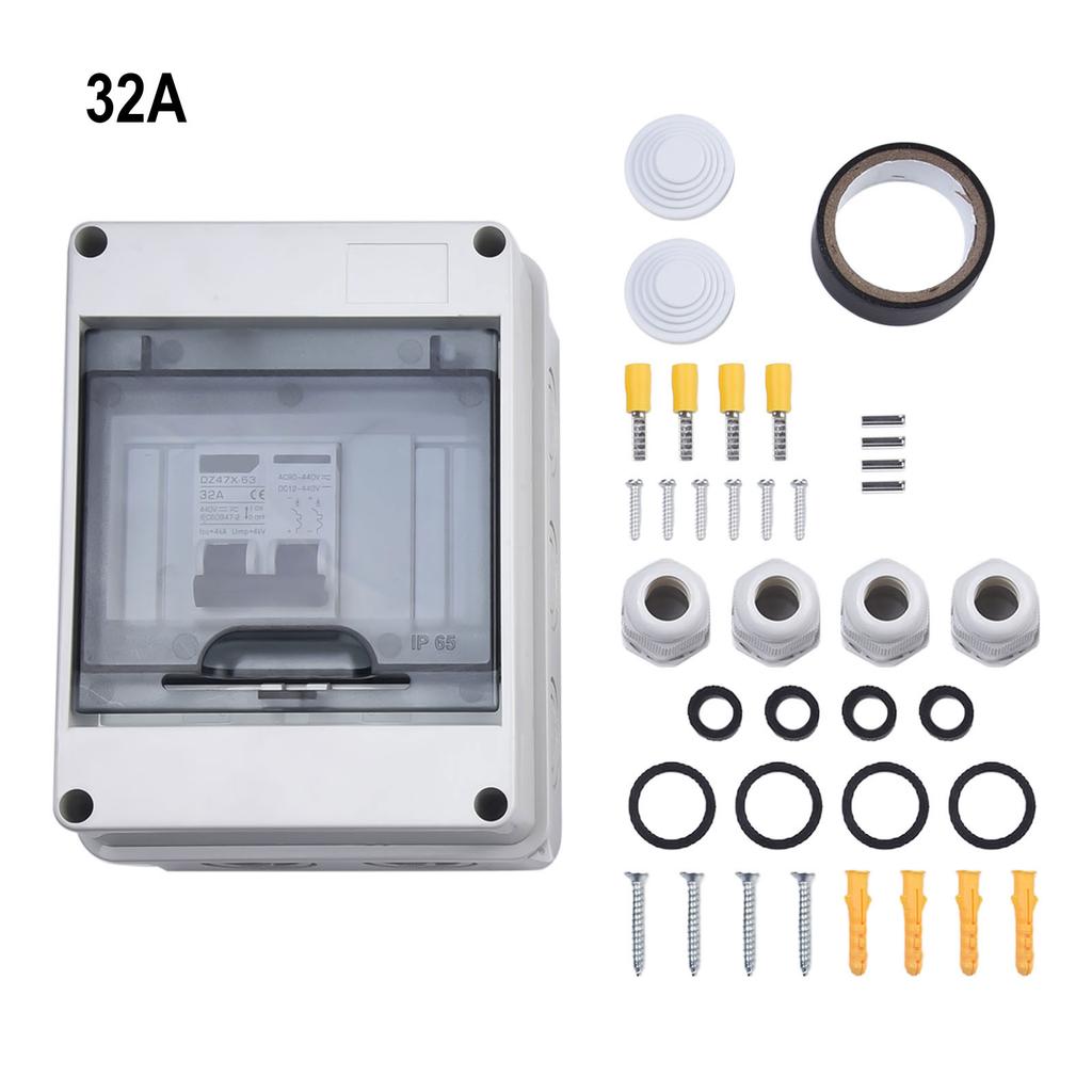 Waterproof Solar Isolator Switch Box DC440V Circuit Breaker PV Disconnect Switch for Wind/Solar/Hybrid System 6 125A Rated