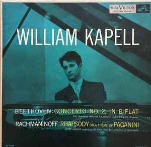 

LP Record WILLIAM KAPELL - Beethoven-Concerto No. 2 -- Rachman LM9026 RCA Victor Red 1953 US Classical Used