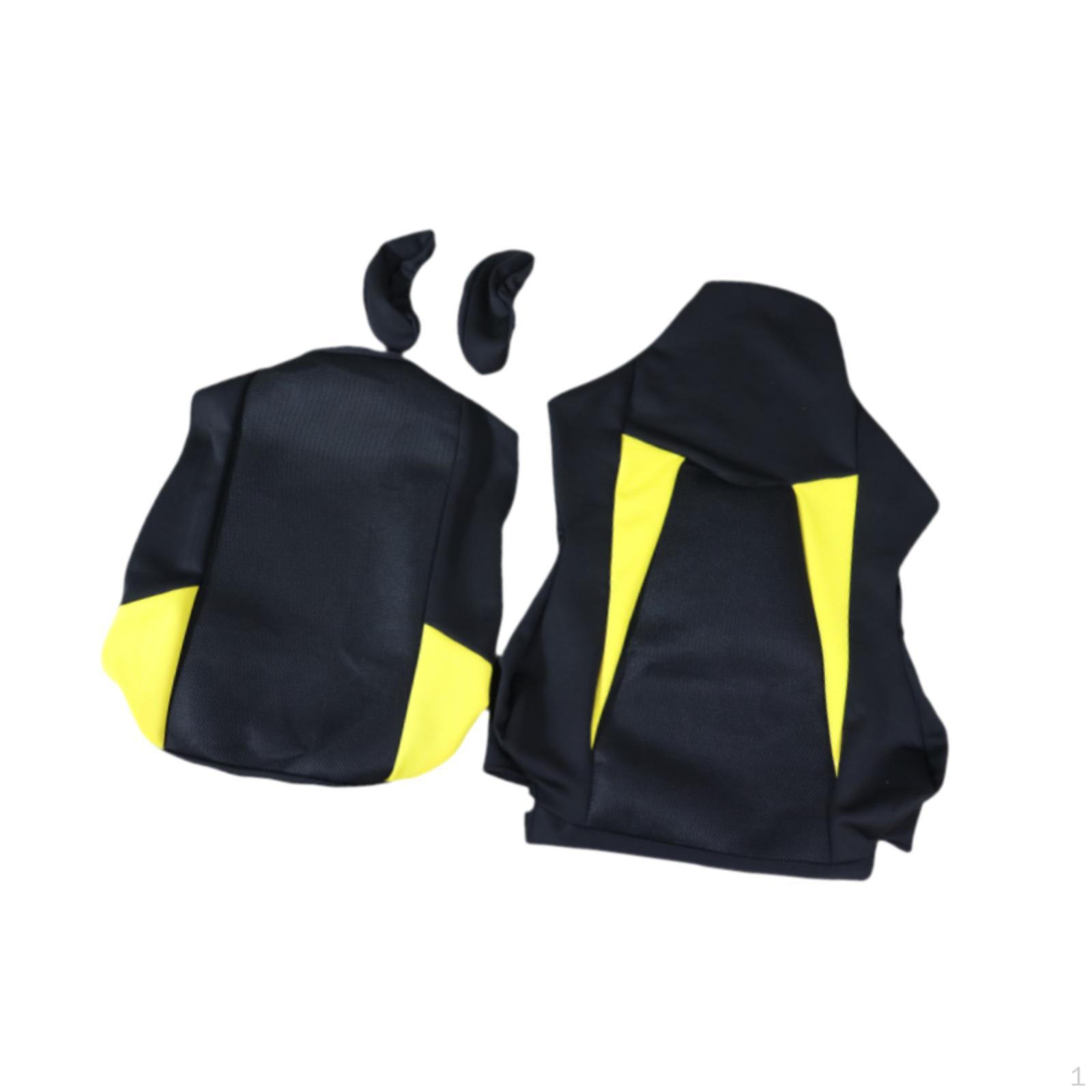 

Чехлы для игровых кресел, эластичные варианты для использования за столом Black Yellow