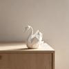 Ornamento da scrivania Design geometrico minimalista Scultura di cigno stampata in 3D Statuetta decorativa versatile Decorazione per stanza
